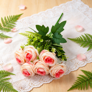 Ramo <span class=keywords><strong>de</strong></span> Rosas Artificiales Realistas <span class=keywords><strong>de</strong></span> Tendencia 2026, Ramo <span class=keywords><strong>de</strong></span> Flores <span class=keywords><strong>de</strong></span> Seda para Decoración <span class=keywords><strong>de</strong></span> Hoteles y Restaurantes <span class=keywords><strong>de</strong></span> Lujo - Product Image 4