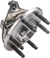 515096 (Lot de 2) Roulements de roue avec capteur ABS, ensemble moyeu, 6 goujons, moyeux avant, 2007-2013, Chevrolet Avalanche, GMC Sierra 1500