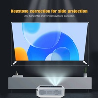 Projecteur intelligent Android X1 PRO le plus récent, décodage OEM ODM pris en charge, projecteur LCD pour la maison et le bureau, LED gris