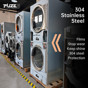Lave-linge haute capacité, chargement frontal, économie d'énergie et séchage, acier inoxydable 304 durable, moteur à fréquence variable haute qualité - Product Image 5