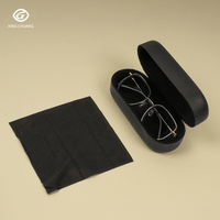 Étuis à lunettes rigides personnalisés avec logo OEM ODM en gros, étui à lunettes en PU personnalisé, boîte à lunettes de soleil de luxe avec chiffon
