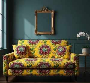 Tissu d'ameublement élégant à motif floral et bijoux pour canapés, chaises, ottomanes, rideaux de fenêtre et coussins décoratifs – Design d'intérieur - Product Image 1