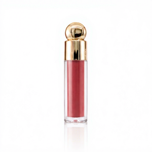 Gloss à lèvres scintillant longue tenue naturel avec couleurs or et argent, en forme de gâteau semi-circulaire pour maquillage de fête, marque privée - Product Image 1