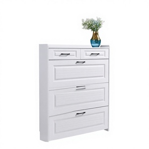 Scarpiera Moderna Bianca a 3 Ripiani in Legno, Organizzatore per 50 Paia <span class=keywords><strong>di</strong></span> <span class=keywords><strong>Scarpe</strong></span>, per Casa, Camera da Letto o Soggiorno - Product Image 4