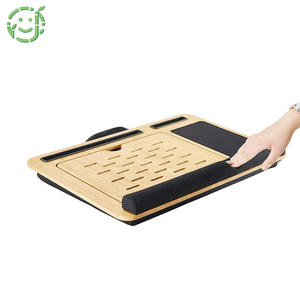 Mouse taşınabilir bambu Laptop standı masa ayarlanabilir yükseklik <span class=keywords><strong>Lap</strong></span> masa yastık ile Mouse Pad yatak kanepe ofis araba için - Product Image 1