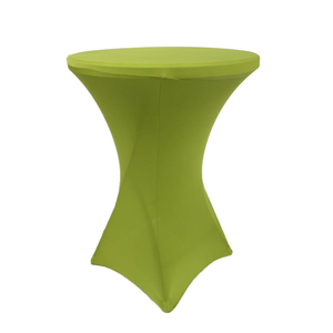 Square Corners Cocktail Spandex <b>Stretch</b> Highboy Table Cover-Wrinkle Free Durable <b>Machine</b> Washable - Product Image 1