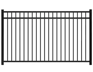 Hàng Rào Kim Loại Chất Lượng Cao Hàng Rào Hình Ống Tòa Nhà Vườn Hàng Rào Sắt Kim Loại Màu Đen Hàng Rào Được Gửi Từ Trung Quốc