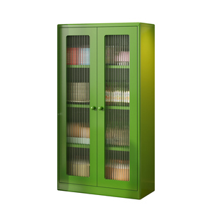 Tủ sách thép hiện đại, cửa kính, 5 tầng, có thể điều chỉnh, xuất xưởng trực tiếp, dùng cho phòng khách/khách sạn - Product Image 6