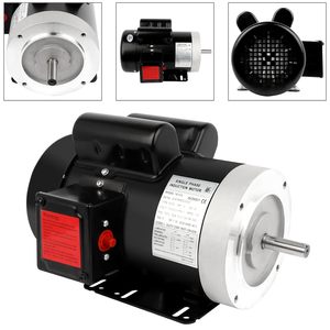 Motor de Inducción Monofásico Cuilvu 1.5HP 1750RPM 115V 230V TEFC Montaje en Pedestal CW CCW - Product Image 6