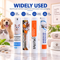 Pâte Stimulante d'Appétit pour Animaux de Compagnie en Tube avec Bouchon à Vis, Emballage Aluminium-Plastique – Solution pour la Pénibilité à la Nourriture