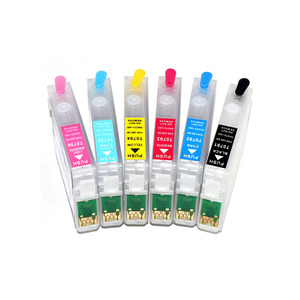 BOMA.LTD T0791 <span class=keywords><strong>Cartouche</strong></span> D'encre Rechargeable pour <span class=keywords><strong>Epson</strong></span> <span class=keywords><strong>Stylus</strong></span> <span class=keywords><strong>Photo</strong></span> <span class=keywords><strong>1400</strong></span> 1500W P50 1430W PX650 Px660 PX660 700W 710W 720WD Imprimante - Product Image 1