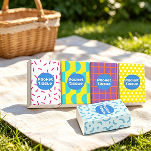 Customizable <strong>Mancy</strong> 3 Ply Ultra Soft Pocket-Size Facial Tissues Virgin Wood Pulp Bulk Travel-Friendly Pocket Tissue - Product Image 3