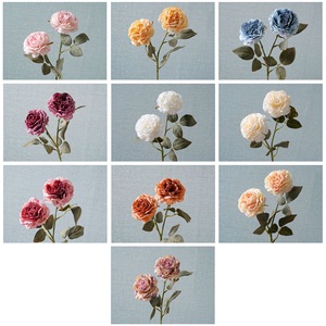 Fleur artificielle de renoncule Freya, branche unique, style pivoine, décoration d'intérieur MW85021 - Product Image 3