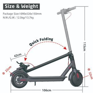 Xe Điện Người Lớn 20mph Tốc Độ 30 Dặm Phạm Vi 350 W 10 AH Chất Lượng Cao - Product Image 3