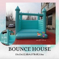 Château gonflable pour fête de mariage 13x13, structure gonflable blanche pour enfants et adultes