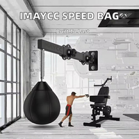 Sacs de frappe muraux pliables réglables - Cuir PU léger, écologique, durable, hauteur réglable pour l'entraînement de boxe