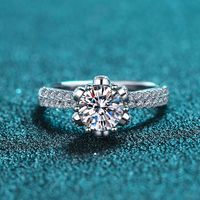 Bijoux de souhaits Idées cadeaux pour la Saint-Valentin Bague Moissanite 2023 brillante Bague d'éternité Moissanite en argent sterling S925