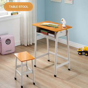 <span class=keywords><strong>Scrivania</strong></span> e Sedia <span class=keywords><strong>per</strong></span> Studenti in Legno Resistente con Telaio in Metallo, Design Moderno <span class=keywords><strong>per</strong></span> Scuola Primaria, Casa, Ufficio, Appartamento e Uso Commerciale - Product Image 3