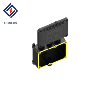 Boîtier de jonction étanche IP68 en nylon 450V à 4 voies pour connecteur de câble, boîte de terminaison pour éclairage LED de moto -40 +105