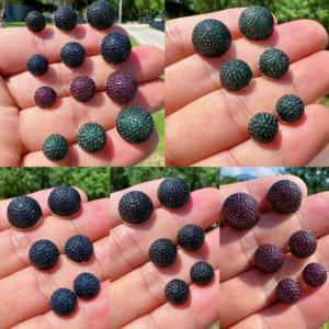 BD-B8124 बड़े/मध्यम/छोटी गेंद अर्रिंग स्टड क्रॉस लड़के के आकार के क्यूबिक जिरकॉन इयररिंग 18k सोने की जुताई - Product Image 1