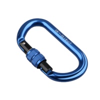 Mousqueton d'escalade en forme de D 25KN 7075 boucle à ressort en aluminium suspension rapide Camping en plein air pour sac à dos hamac OEM modèle uni