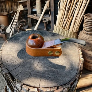 Support de présentation pour pipe en cuir vintage personnalisé BOSHIHO, durable et portable, pour cigares, accessoires de cigares, rangement - Product Image 5