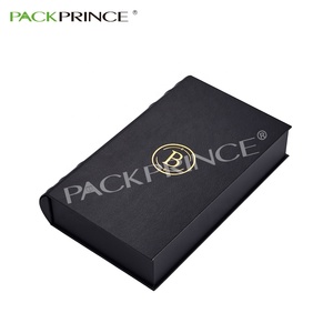 Caja de cartón negro biodegradable de lujo certificada FSC/ISO/BSCI con cierre magnético e inserto de espuma EVA con diseño de logotipo. - Product Image 3