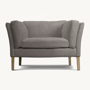 Sassanid OEM danese Design moderno <span class=keywords><strong>soggiorno</strong></span> confortante seduta Soren poltrona di lino - Product Image 3