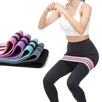 EBA005 Bande de Résistance pour Squats, Anneau de Renforcement des Hanches et Fessiers, Bande Élastique Circulaire en Polycoton Multi-Tensions, Étanche, pour Adultes