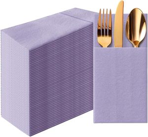 Servilletas de Alta Calidad Directamente de Fábrica en China, Similares al Lino, para Spa, Restaurante, Cena, con Logotipo Personalizado, 40*40cm, Servilletas Airlaid - Product Image 3