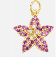 Pendentifs en laiton plaqué or 18 carats avec zircone cubique, motifs animaux, cadeau religieux pour épingles de sûreté DIY
