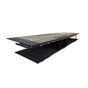 Remorque à plateau bas usagée, remorque utilitaire à plateau plat, remorques pour équipements lourds à vendre. - Product Image 1