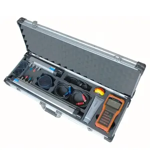 Meteran aliran air ultrasonik, RS-232 Lcd Digital, meteran aliran air ultrasonik portabel, penjepit