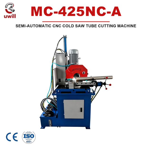 MC425NC Semi-Automatic CNC Cold Saw Tube Cutting Machine 3mm Stainless Steel Carbon Steel Dust Free Heavy Duty High Speed