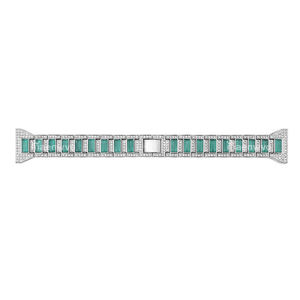 Correa de Reloj Inteligente de Lujo para Mujer, 22 mm, Blanca, Transpirable, Ajustable, de Resina, Compatible con Relojes - Product Image 1