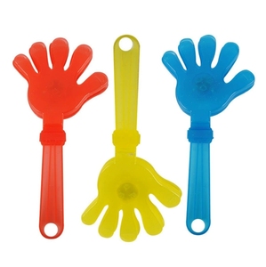 Vente en gros de claquettes lumineuses LED en plastique, jouet de cheering personnalisable avec logo pour concerts et événements sportifs - Product Image 1