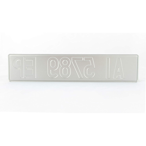 Trang trí xe bằng thiếc nhôm tùy chỉnh với logo in trên biển số xe - Product Image 2