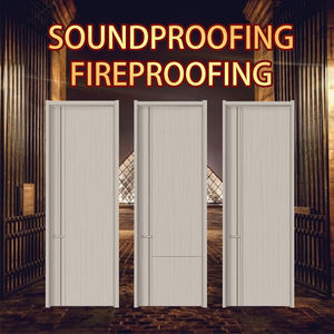 W01 OEM&ODM Porte Intérieure en Bois Moderne, Ignifugée (30-90 minutes), Insonorisée, pour Chambre d'Hôtel et Salon - Product Image 4