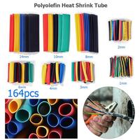 Kit de 164 tubes thermorétractables en polyoléfine ignifuge, isolés, pour câbles et fils