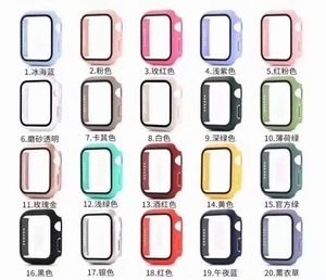 Funda completa de vidrio templado para PC acrílico para Iwatch <span class=keywords><strong>8</strong></span> 9 Ultra <span class=keywords><strong>SE</strong></span> 38MM 40MM 41MM 42MM 44MM 45MM 49MM funda para reloj inteligente - Product Image 4