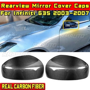 สำหรับอินฟินิตี้ จี 35 ชุดแต่งฝาครอบกระจกมองหลังคาร์บอนไฟเบอร์แท้สำหรับอินฟินิตี้ จี 35 2003-2007 อุปกรณ์เสริมในรถยนต์ - Product Image 1