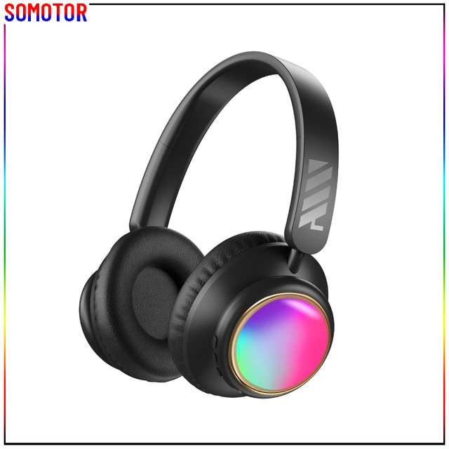 Luminous Ear Cover Wireless BT5.3 Headset Heavy Bass Gaming Compatible Mobile Computer