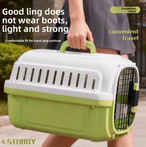 Reistas voor huisdieren, katten en honden, goedgekeurd voor luchtvaartmaatschappijen, grote harde plastic draagbare ruimtecapsulekooi, transporttas voor auto en vliegtuig - Product Image 3