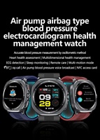 Reloj Inteligente para Personas Mayores TK65 2026, Monitoreo de Salud, Bomba de Aire, Pantalla AMOLED de 1.43 Pulgadas, Sistema Operativo Android, Monitoreo de Presión Arterial y Sueño, SOS, IP67