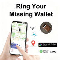 Carte de suivi BLE rechargeable mince, charge sans fil, étanche, localisateur mondial pour Apple Find My, Android Find Hub
