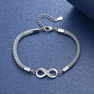 Juego de 2 Pulseras para Parejas, Hombre y Mujer, Pulseras de Cadena para Mejores Amigos, Pulsera Tejida Creativa en Forma de 8 - Product Image 5
