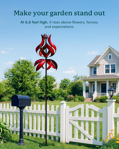 Moulins à <span class=keywords><strong>vent</strong></span> de <span class=keywords><strong>jardin</strong></span> - Grands moulins à <span class=keywords><strong>vent</strong></span> en métal pour extérieur <span class=keywords><strong>avec</strong></span> piquet, décoration de <span class=keywords><strong>jardin</strong></span> et pelouse - Product Image 2