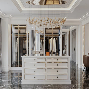 Système de dressing moderne et luxueux, écologique, personnalisable, ensemble de meubles de chambre à coucher pour salon, hôtel et villa - Product Image 6