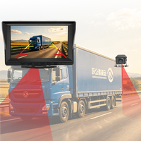 Système de surveillance de camion panoramique 360° avec vision nocturne, ADAS, écran partagé d'image 3D, capteur de stationnement, AHD 1080P et GPS intégré