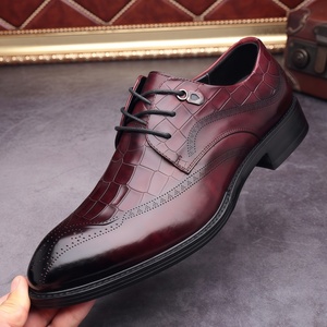 <span class=keywords><strong>Chaussures</strong></span> de ville brogues de luxe pour <span class=keywords><strong>hommes</strong></span> en cuir véritable, style britannique, respirantes et antidérapantes, collection automne - Product Image 2